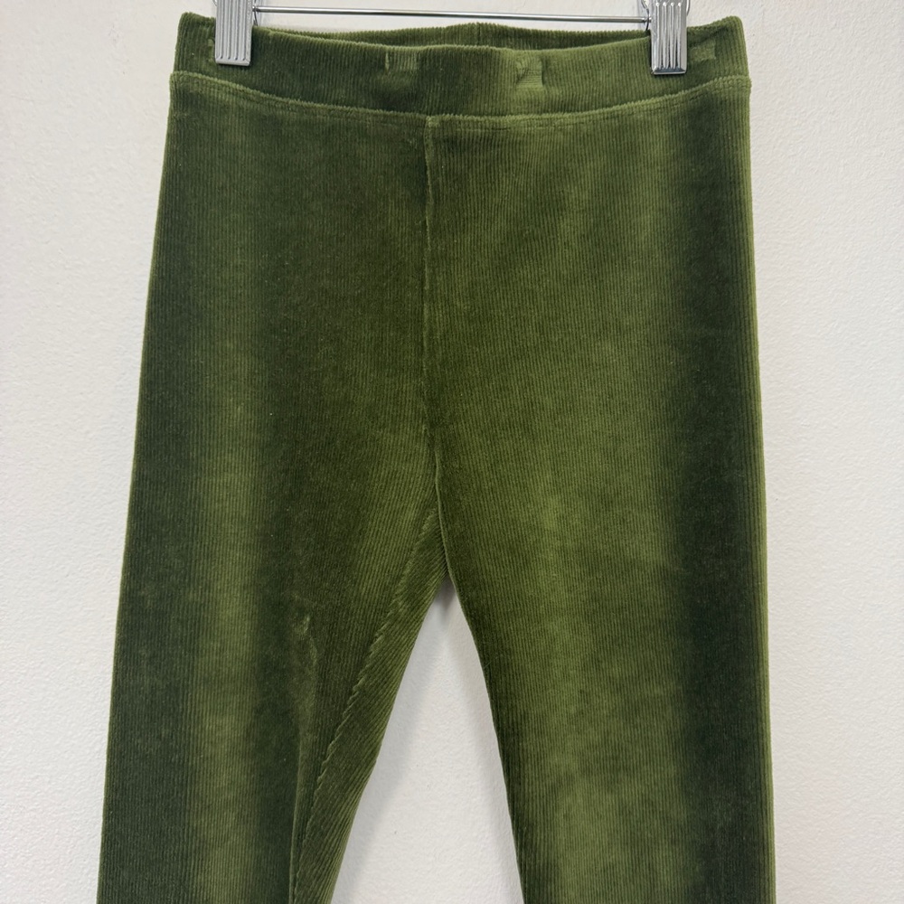 Crewcuts Velvet Leggings Green Size 12 - Picture 1 of 5